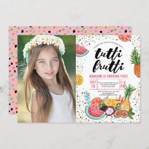 Tutti Frutti Anniversaire Invitation photo