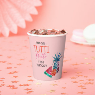 Tutti Frutti Child's Birthday Party Paper Cup