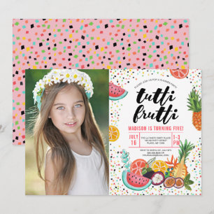 Tutti Frutti Fête d'anniversaire Invitation ph