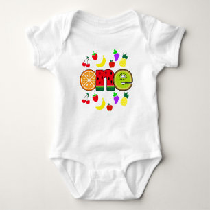 Tutti frutti Firs Birthday Girl Baby Bodysuit