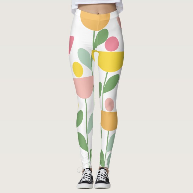 Tutti Frutti Flowers  Leggings (Front)
