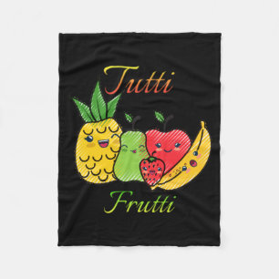 Tutti Frutti Fruit Spring Summer Seaside Beach Fleece Blanket