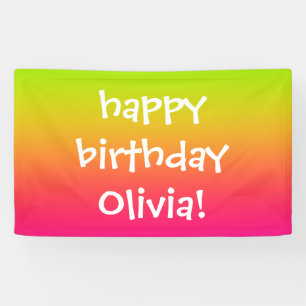 Tutti Frutti Gradient Personalized Banner
