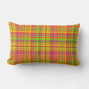 Tutti Frutti PLAID 09-Lumbar Throw Pillow