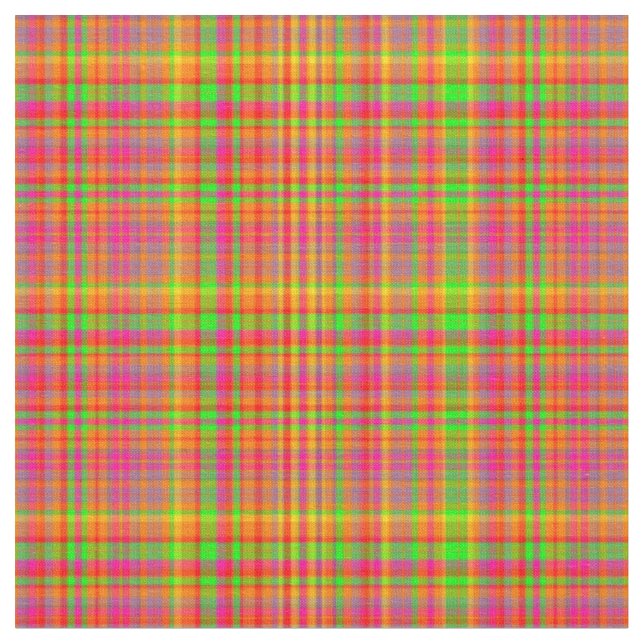 Tutti Frutti Plaid 10-Fabric Fabric (Close Up)