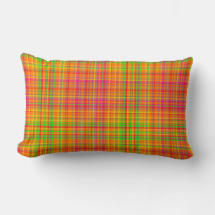 Tutti Frutti PLAID 18-Lumbar Throw Pillow
