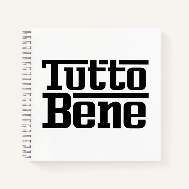 Tutto Bene Notebook (Front)
