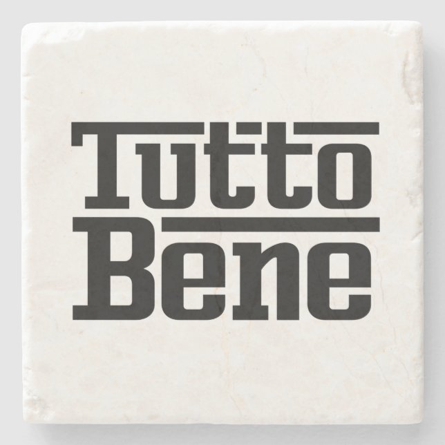 Tutto Bene Stone Coaster (Front)