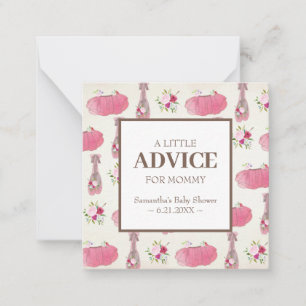 Tutu Advice For Mommy Mini Shower Insert Card