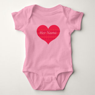 Tutu Baby Bodysuit with Pink Heart to Personalize