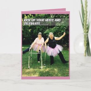 Tutu Birthday Cards for Senior Women