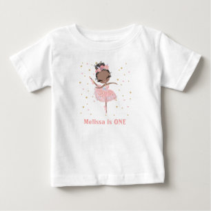 Tutu Cute Ballerina Birthday Gift for baby Girl T-Shirt