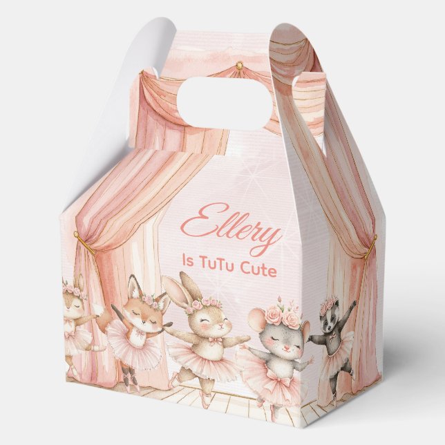 🦊🐰🩰 "TuTu Cute" Ballerina Party Boxes  (Front)