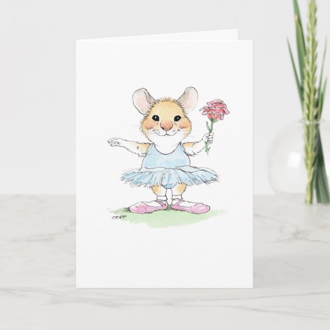 Tutu Cute Ballet Mouse Card (Front)