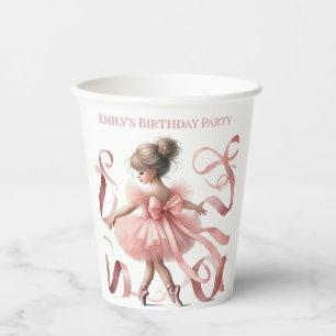 Tutu Cute   Enchanted Ballerina Birthday Party Paper Cups