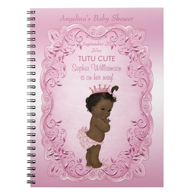 Tutu Cute Ethnic Princess Baby shower Livre d'or (Devant)