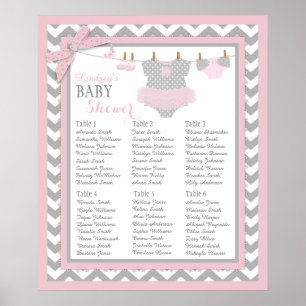 Tutu Diaper Booties Baby Shower Seating Chart