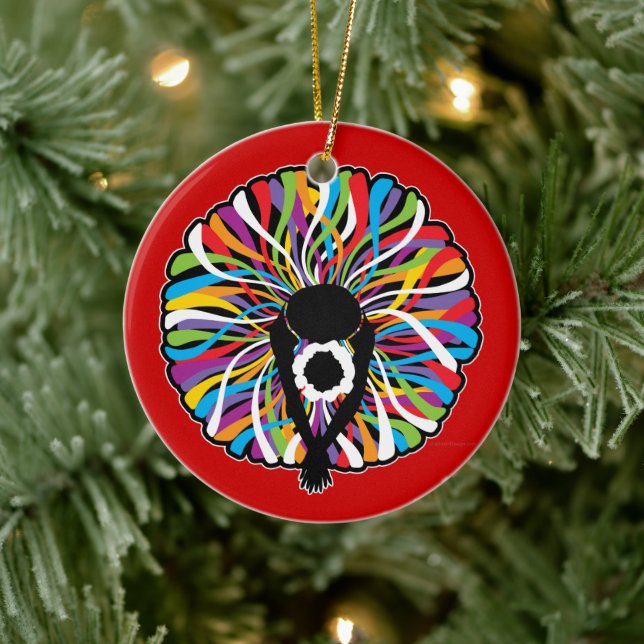 Tutu Elegant (Ballet Dancer) Ceramic Ornament (Tree)