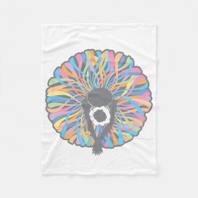 Tutu Elegant (Ballet Dancer) Fleece Blanket (Front)