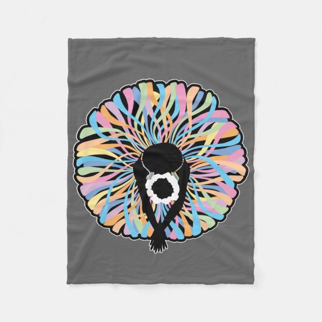 Tutu Elegant (Ballet Dancer) Fleece Blanket (Front)