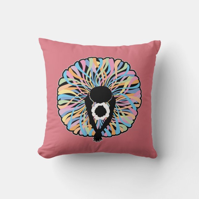 Tutu Elegant (Ballet Dancer) Throw Pillow (Front)