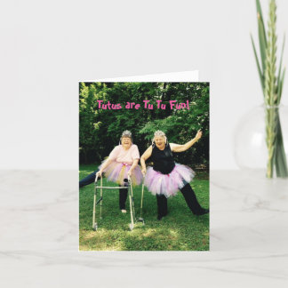 Tutu Fun for Seniors - Note Cards