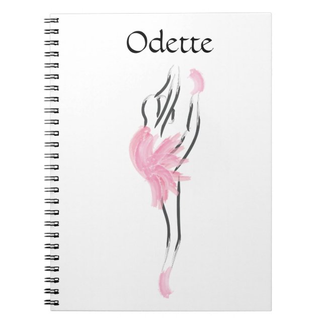 Tutu Love Ballerina Notebook Odette (Front)