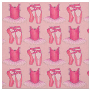 Tutu Pointe Shoe Pink Ballet Ballerina Dance Class Fabric
