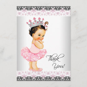 Tutu Princess Baby Shower Thank You