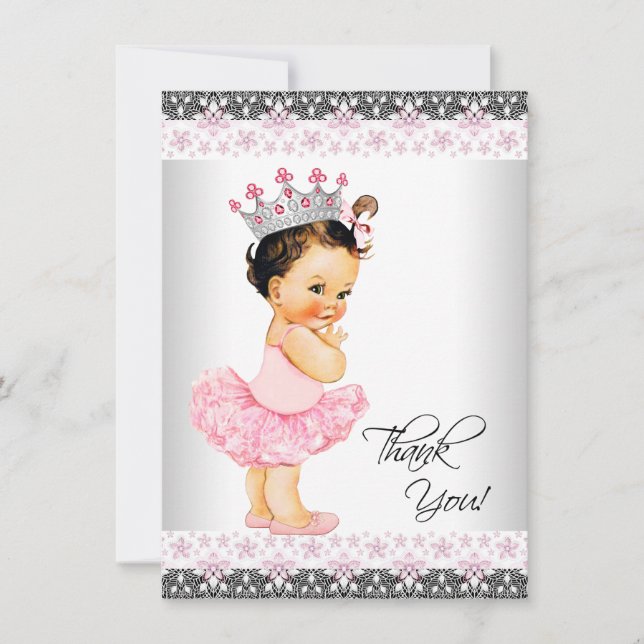 Tutu Princesse Baby shower Merci (Devant)