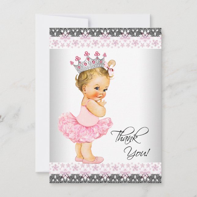 Tutu Princesse Baby shower Merci (Devant)