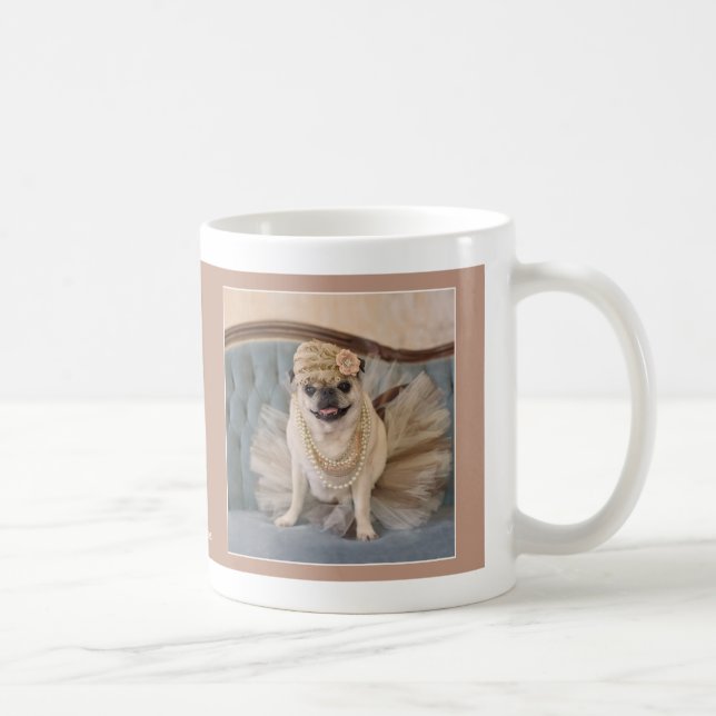 Tutu Pug Mug by Pugs and Kisses (Right)
