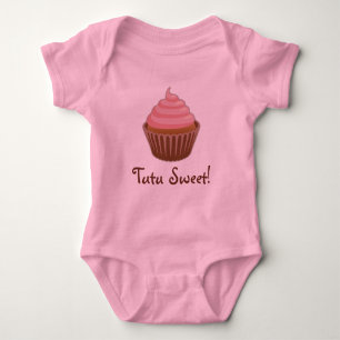 Tutu Sweet Cupcake Baby Girl Bodysuit