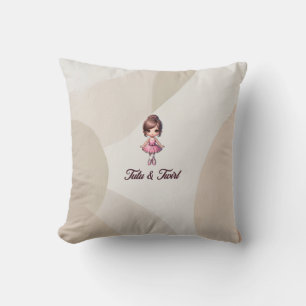Tutu & Twirl Throw Pillow