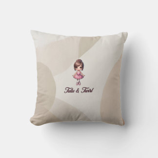 Tutu & Twirl Throw Pillow