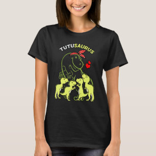 Tutusaurus Tutu 4 Kids Dinosaur Mothers Day T-Shirt