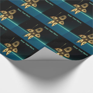Tuvaaq - Fractal Inuit Hunter Wrapping Paper