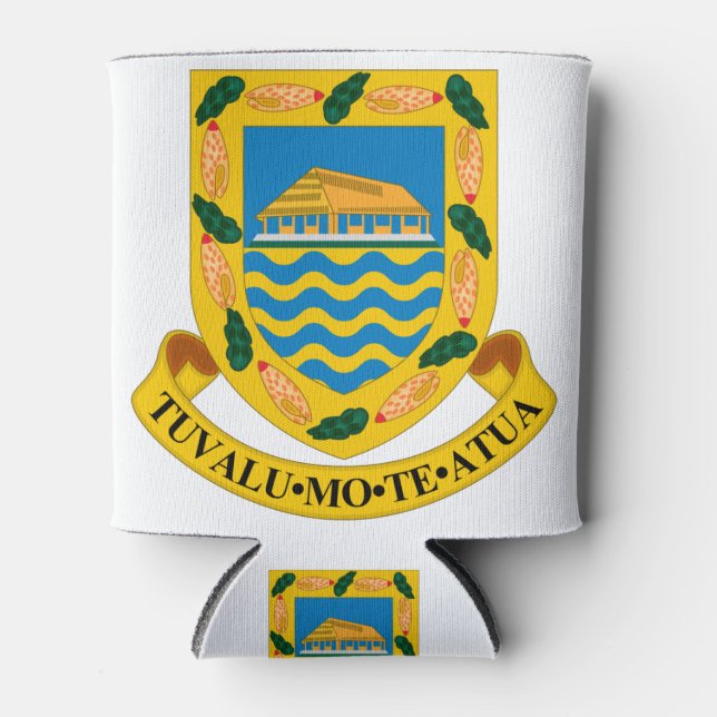 tuvalu emblem can cooler (Front)