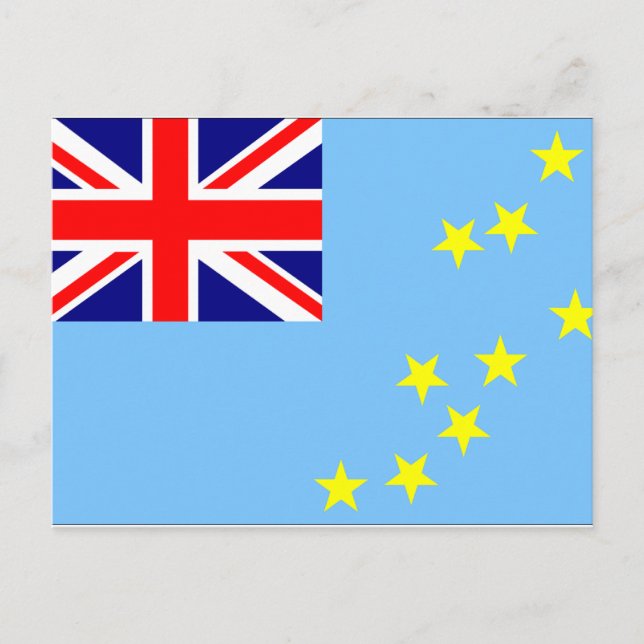 Tuvalu Flag Postcard (Front)