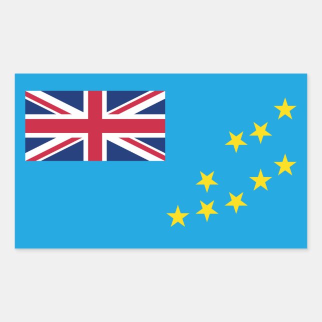 Tuvalu Flag Sticker (Front)