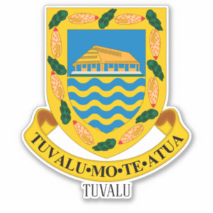 Tuvalu National Coat Of Arms Patriotic