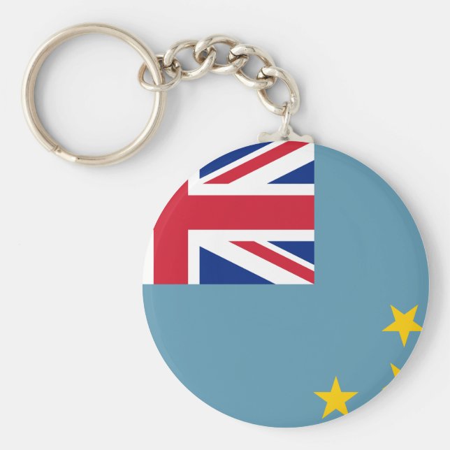 Tuvalu (Tuvaluan) Flag Keychain (Front)