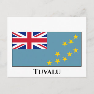 Tuvalu (Tuvaluan) Flag Postcard