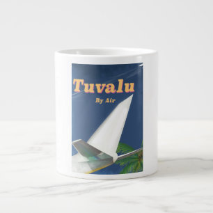 Tuvalu Vintage style travel poster Large Coffee Mug