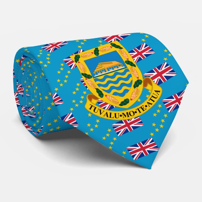 Tuvaluan Flag & Coat of Arms, Tuvalu Tie (Rolled)
