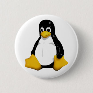 Tux 2 Inch Round Button