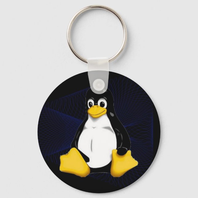 TUX Blue Sobel Keychain (Front)