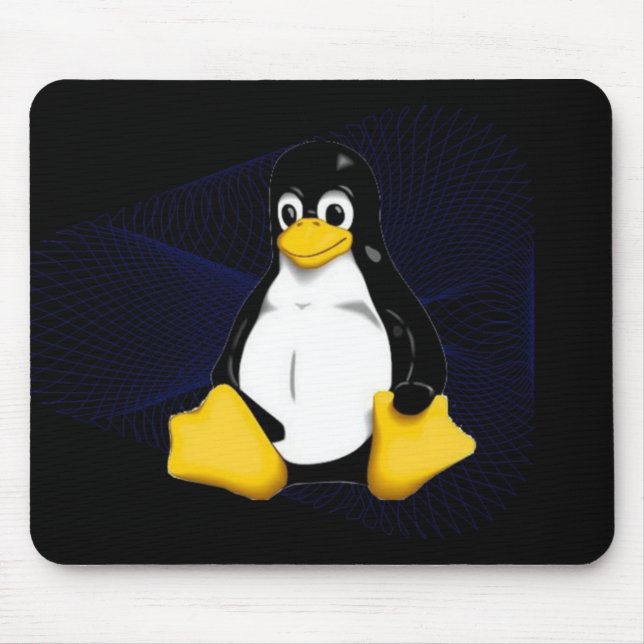 TUX Blue Sobel Mouse Pad (Front)