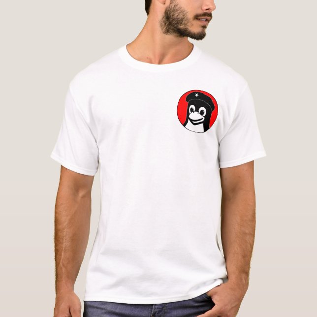 Tux Guevara (light) - Pocket Motif T-Shirt (Front)
