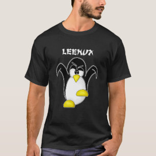 Tux Linux Leenux Penguin Nerd Computer Freak Hacke T-Shirt